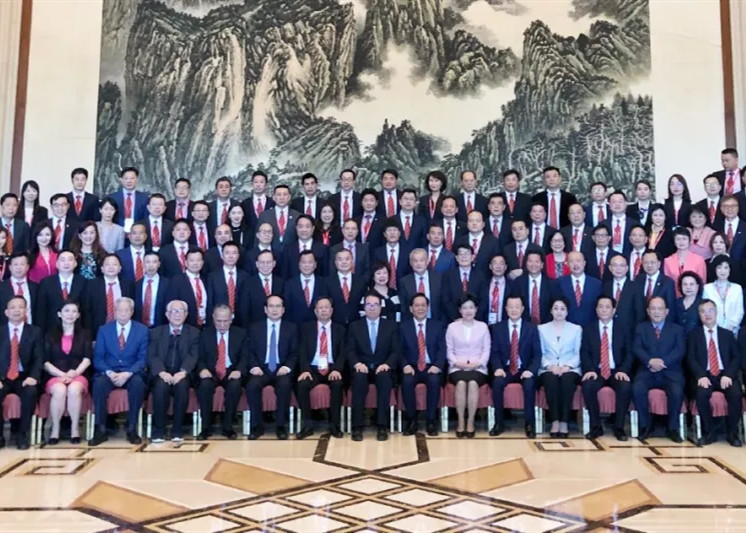 韩正会见香港福建社团联会访京团 许荣茂出席会议