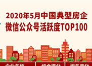 重磅丨2020年5月中国典型房企微信公众号活跃度TOP100(第82期)